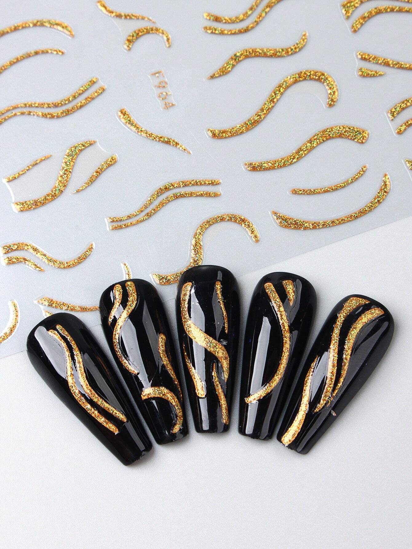 Adhesivo 3D N° F964 Oro