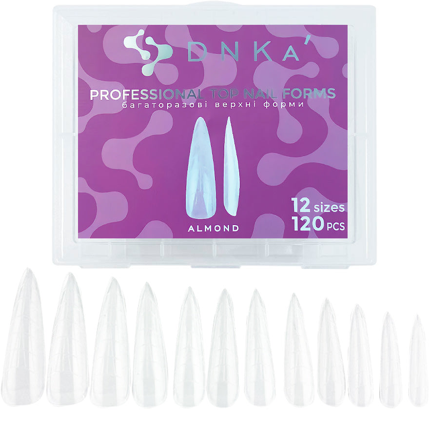 Top Nail Form Almond 120 pz