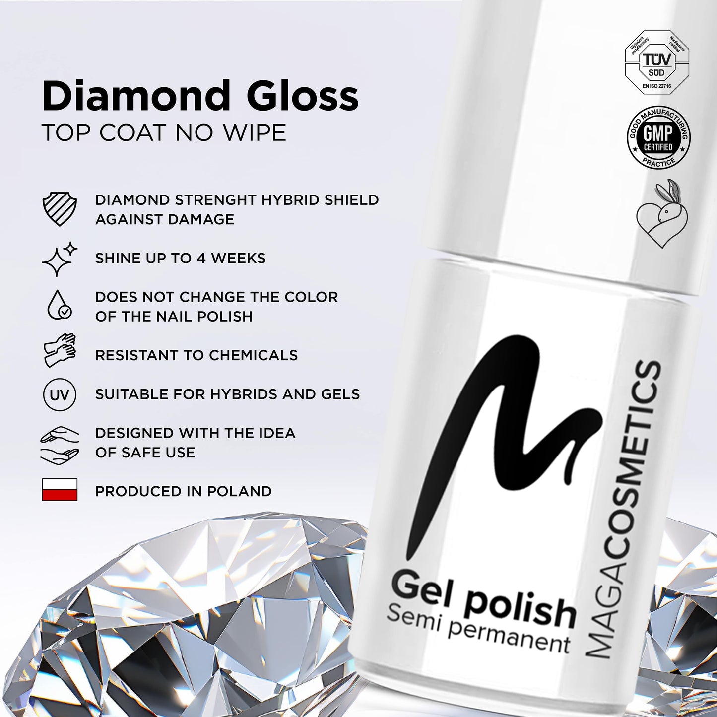 High Gloss Top No Wipe Vegan 6 ml