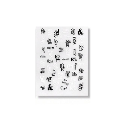 Sticker 3D nr YW003