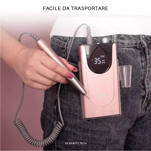 Fresa per Unghie Professionale Portatile Clelia 45W Pink - Senza Filo