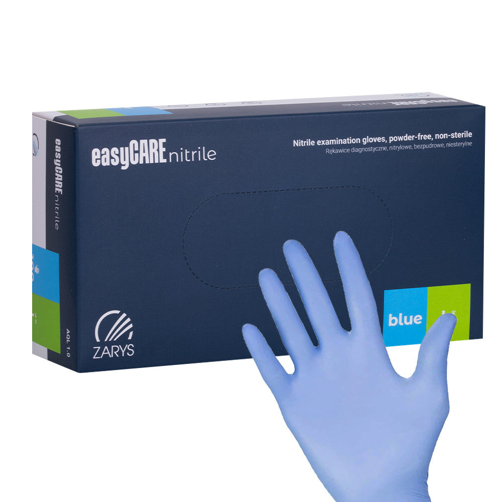 Guanti in Nitrile taglia L blu 100 pz
