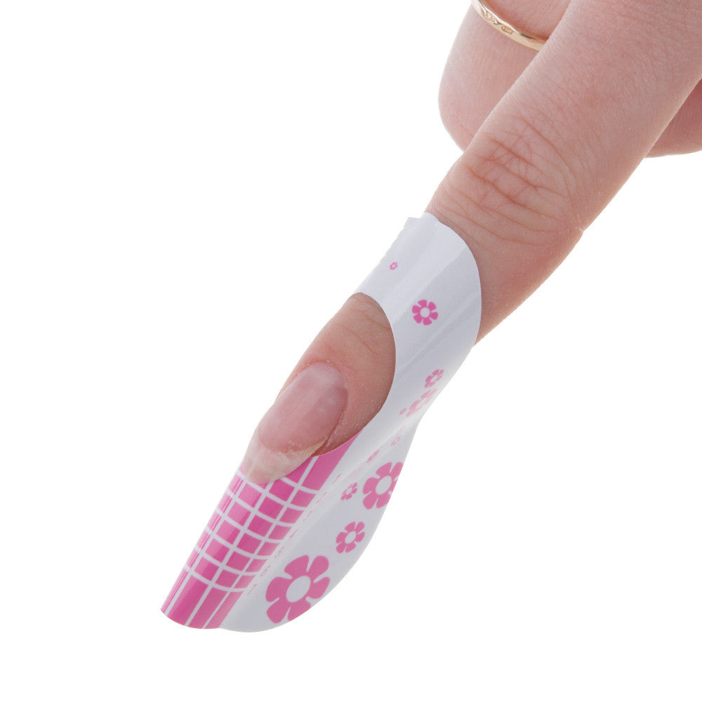 Weiße Nagelformen 100 Stk