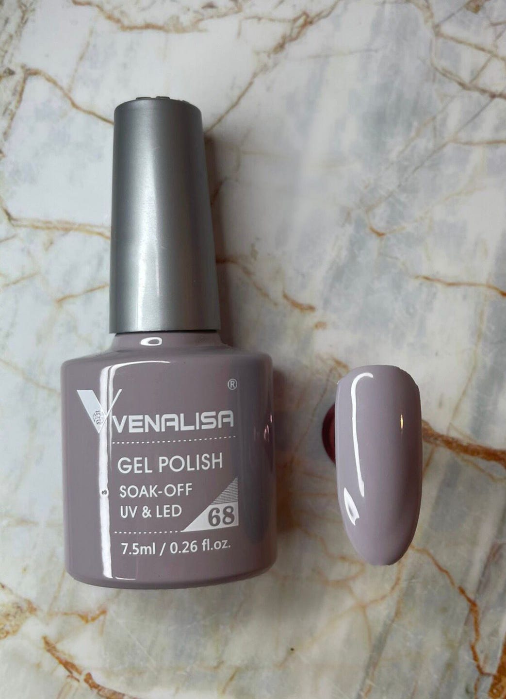 Gelpolitur Farbe 68 Grau Lila 7,5 ml