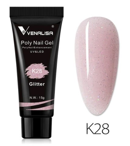 Poly-Nagelgel-Glitzer K28 15 g