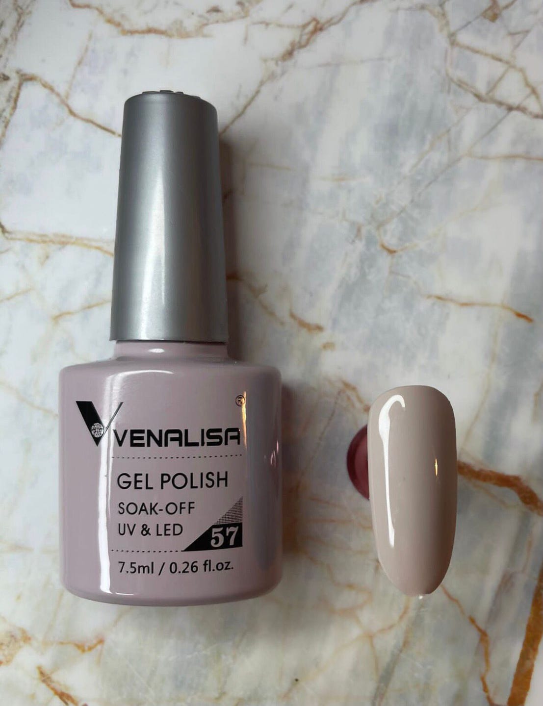 Gelpolitur Farbe 57 Grey Nude 7,5 ml