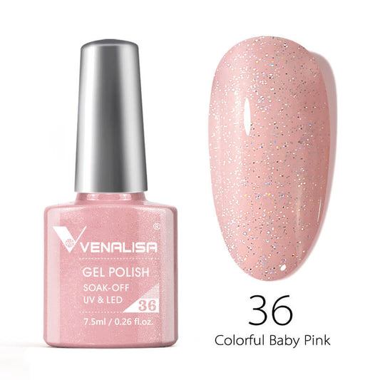 Gel Polish Color 36 Colorful Baby Pink 7,5 ml