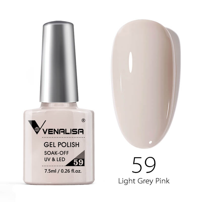 Esmalte en Gel Color 59 Gris Claro Rosa 7,5 ml