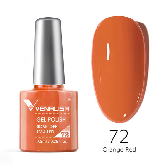 Gel Polish Color 72 Orange Red 7,5 ml