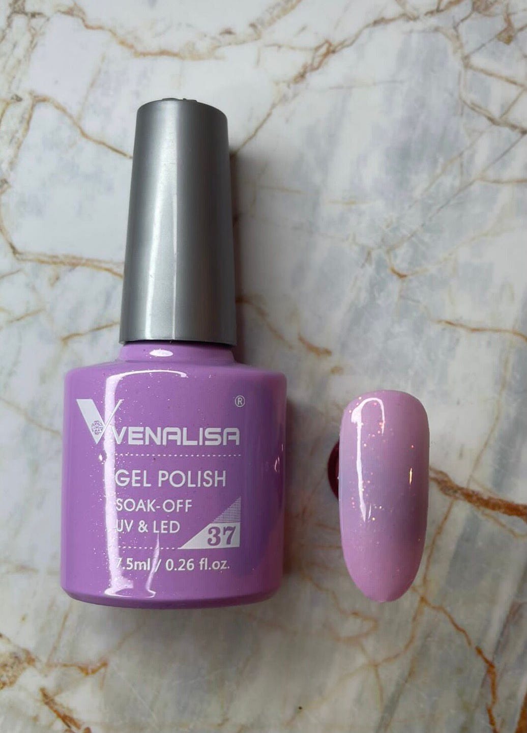 Gelpolitur Farbe 37 Shiny Pink Purple 7,5 ml
