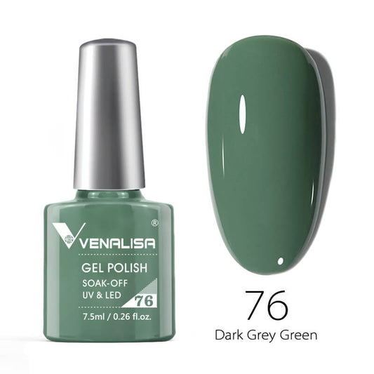 Gel Polish Color 76 Dark Grey Green 7,5 ml