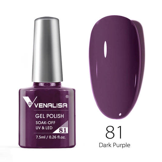 Gel Polish Color 81 Dark Purple 7,5 ml