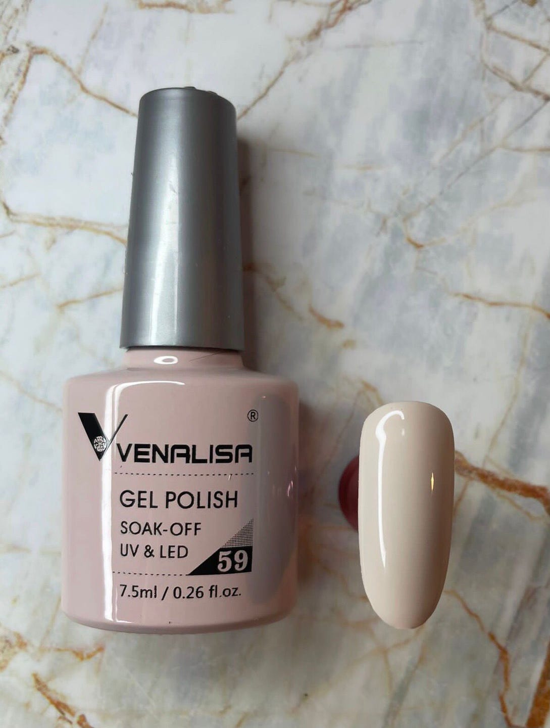 Esmalte en Gel Color 59 Gris Claro Rosa 7,5 ml