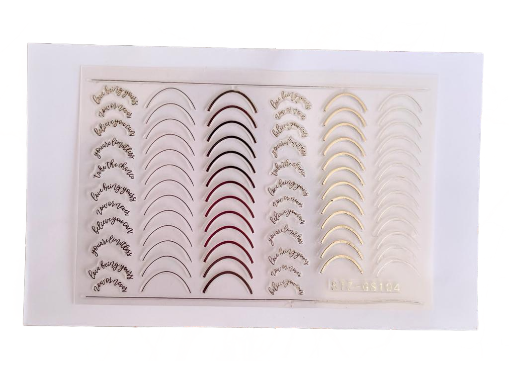 Adhesivo nº 104 Plata