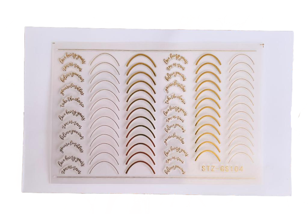Aufkleber Nr. 104 Gold