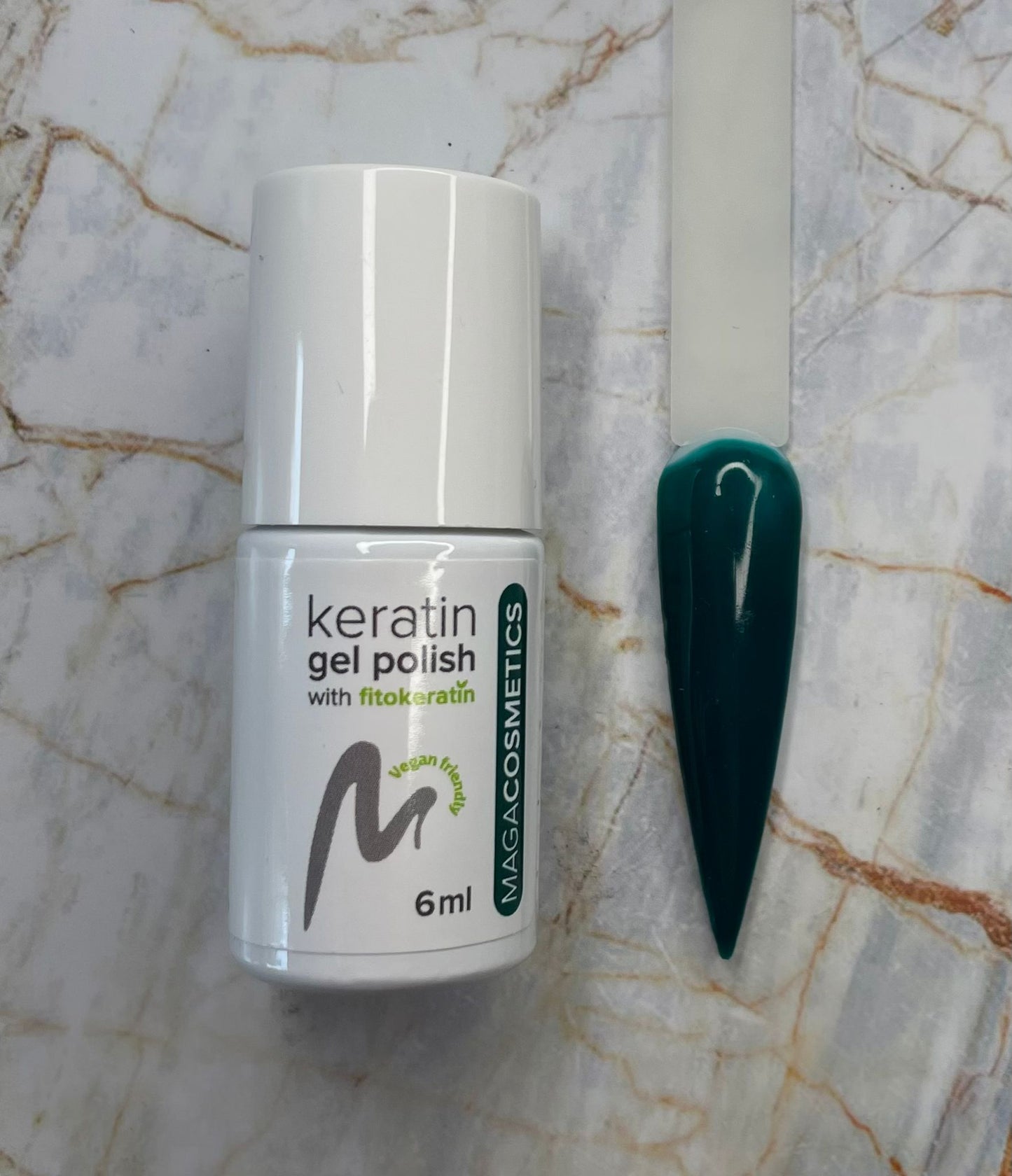Keratin-Gelpolitur 1012 Green Zanzibar Vegan 6 ml