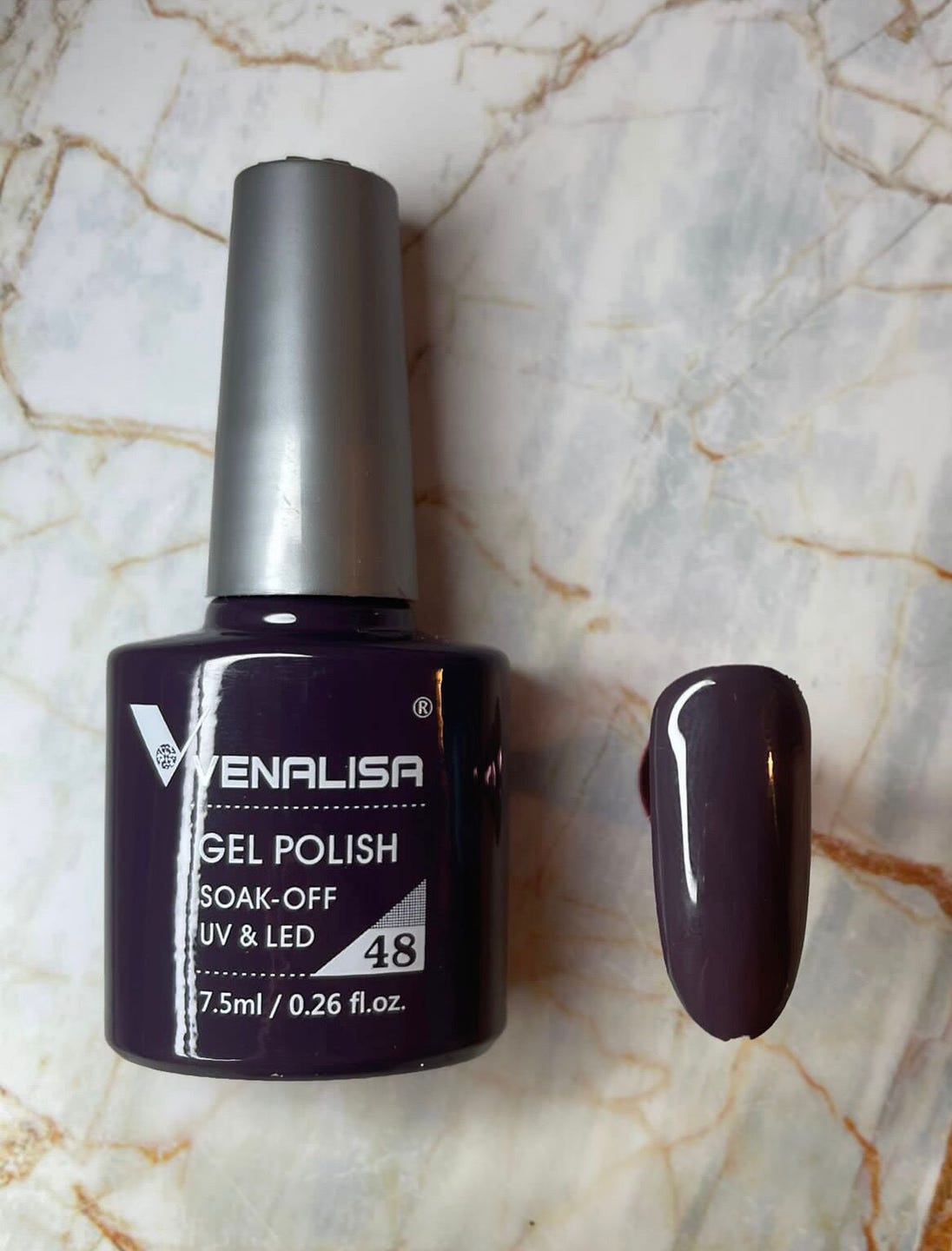 Gelpolitur Farbe 48 Dunkelgrau Lila 7,5 ml