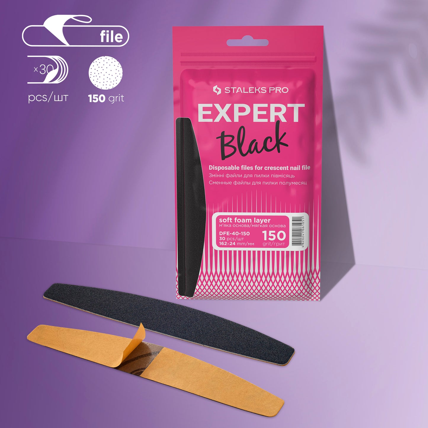 Recambios con esponja para lima base Crescent EXPERT 40 Grit 150 30 uds.