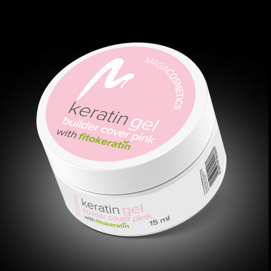 Keratin Gel Builder Cover Pink Vegano 15 ml