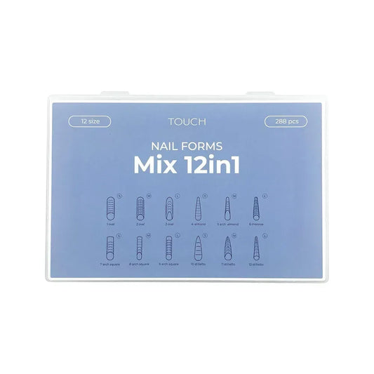 Easy French mit Dual Form 288 Stück Happy Nails