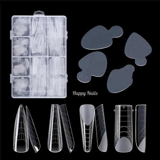 Easy French mit Dual Form 288 Stück Happy Nails