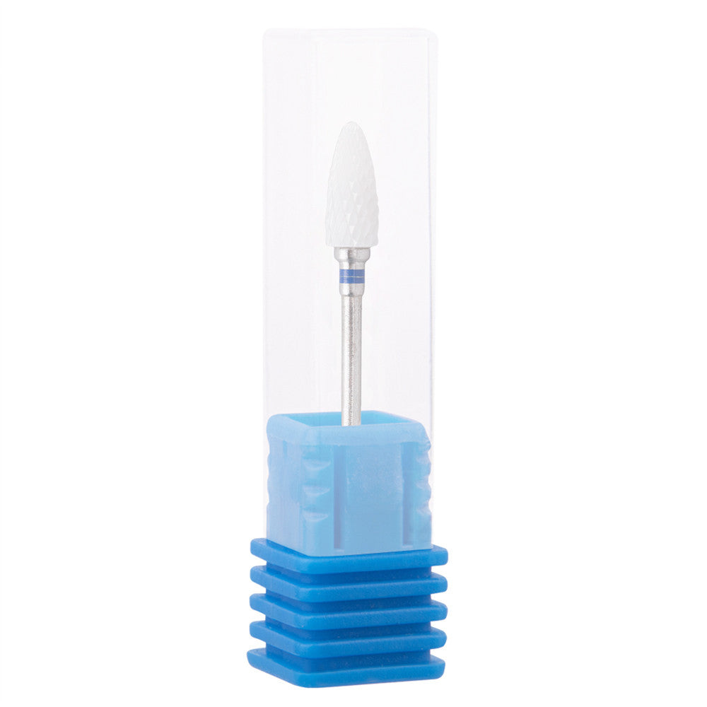 Punta Tirch Cylinder per Pedicure in Ceramica Grana Media