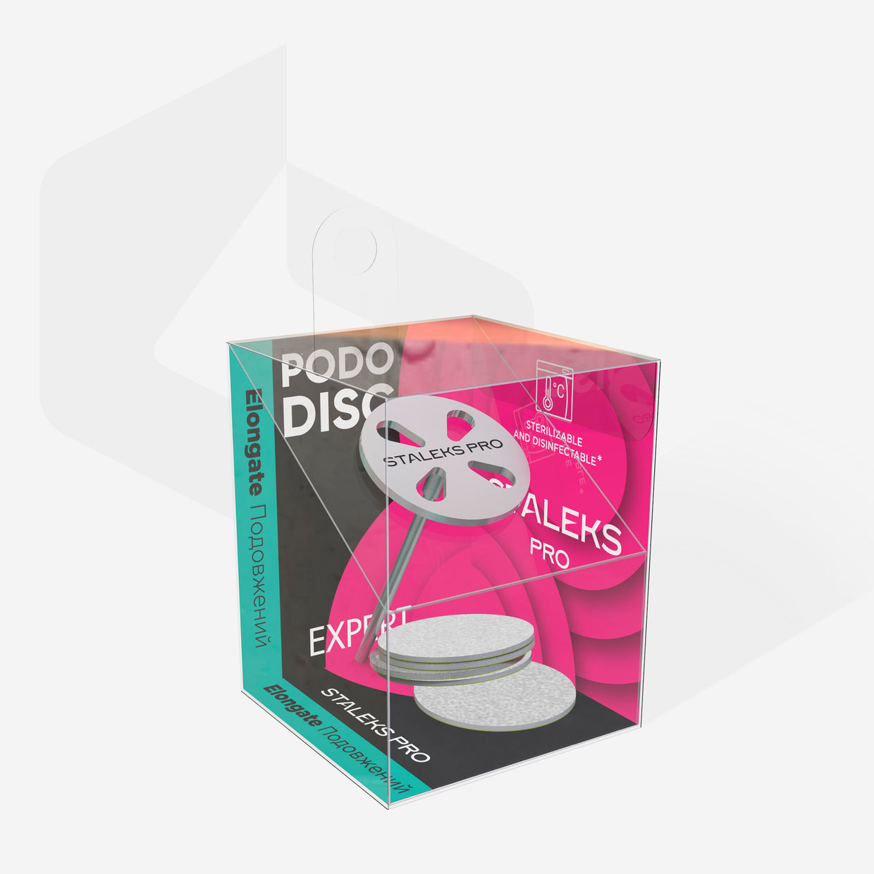 Punta Cortadora PODODISC para Pedicura Talla M 20 mm Grano 180 con 5 Repuestos