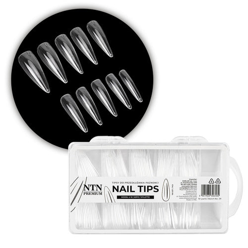 Quick Nail Extension Tips Stiletto 100 pz