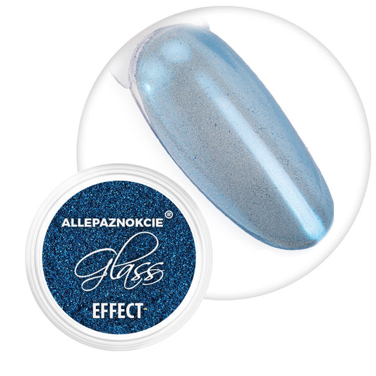 Chrome Glass Effect Blue 8 polvo