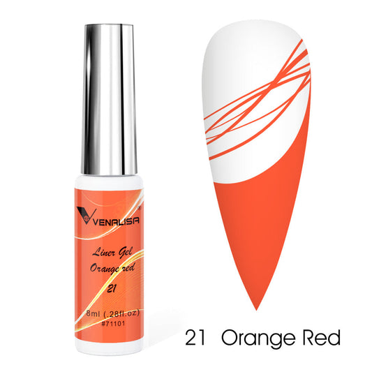 Liner Gel LX21 Naranja Rojo 8ml