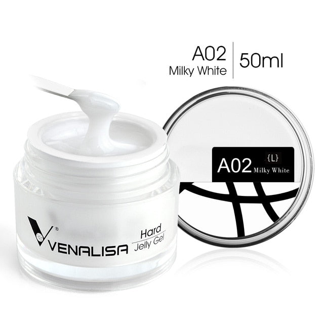 Hartgelee-Gel A02 Milchweiß 50 ml