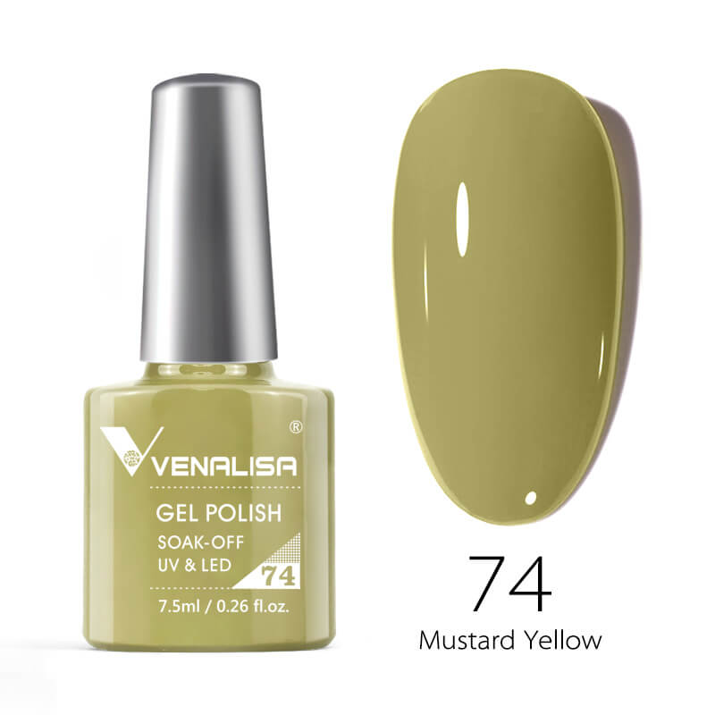 Gel Polish Color 74 Mustard Yellow 7,5 ml