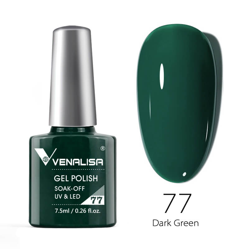 Gel Polish Color 77 Dark Green 7,5 ml